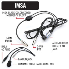 Load image into Gallery viewer, IMSA Driver Only Communication Kit with V3 Radio
