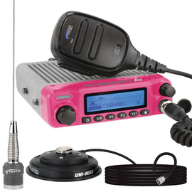 Radio Kit • Pink Rugged M1 RACE SERIES Waterproof Mobile Radio with Antenna • Digital and Analog