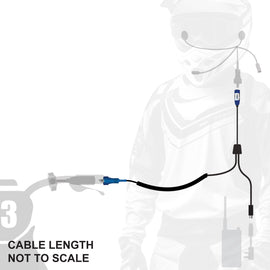 RUGGED Wired RACE SERIES Motorcycle Harness without Radio Jumper