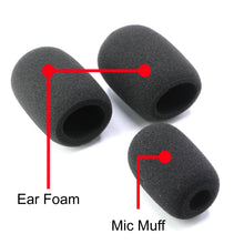 Load image into Gallery viewer, Replacement Mic Muff and Ear Foam for H10 Headsets
