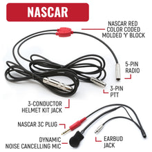 Load image into Gallery viewer, NASCAR Driver Only Long Track Racing Communication Kit with RDH16 Radio