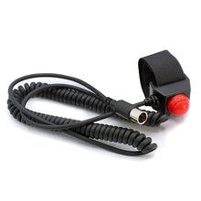 Load image into Gallery viewer, Velcro Mount Steering Wheel Push to Talk (PTT) with Coil Cord  for Car Harnesses