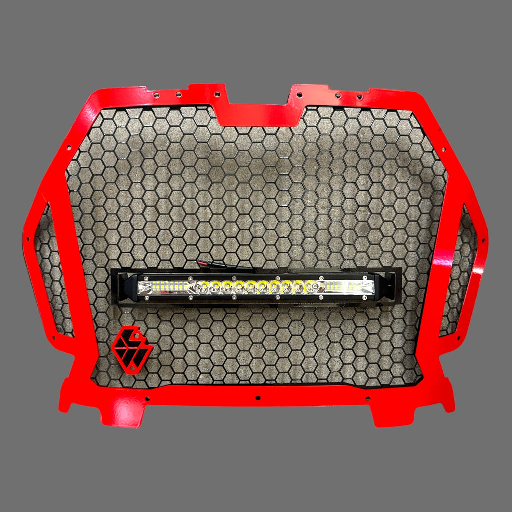 L&W Fab Aftermarket Snap In Grille With Light Bar
