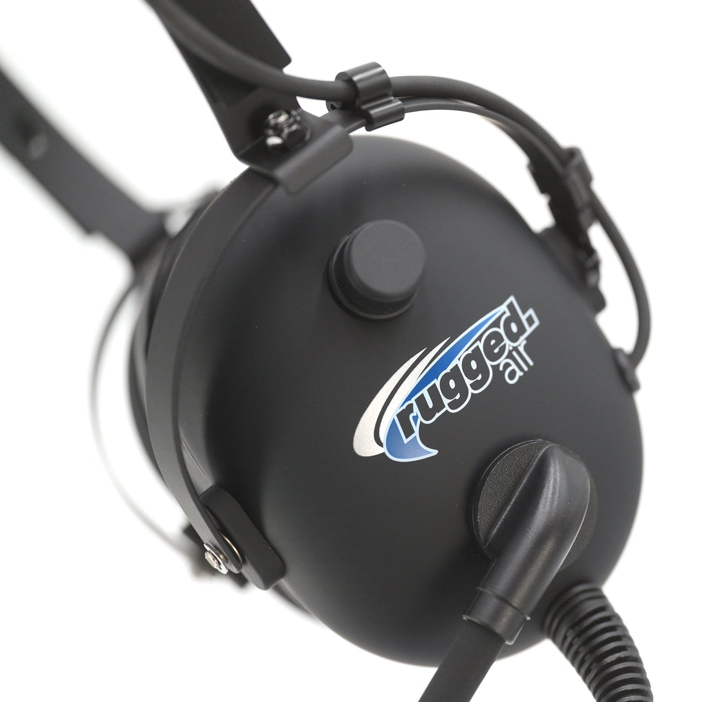 Rugged Air RA620 Helicopter Aviation Pilot Headset