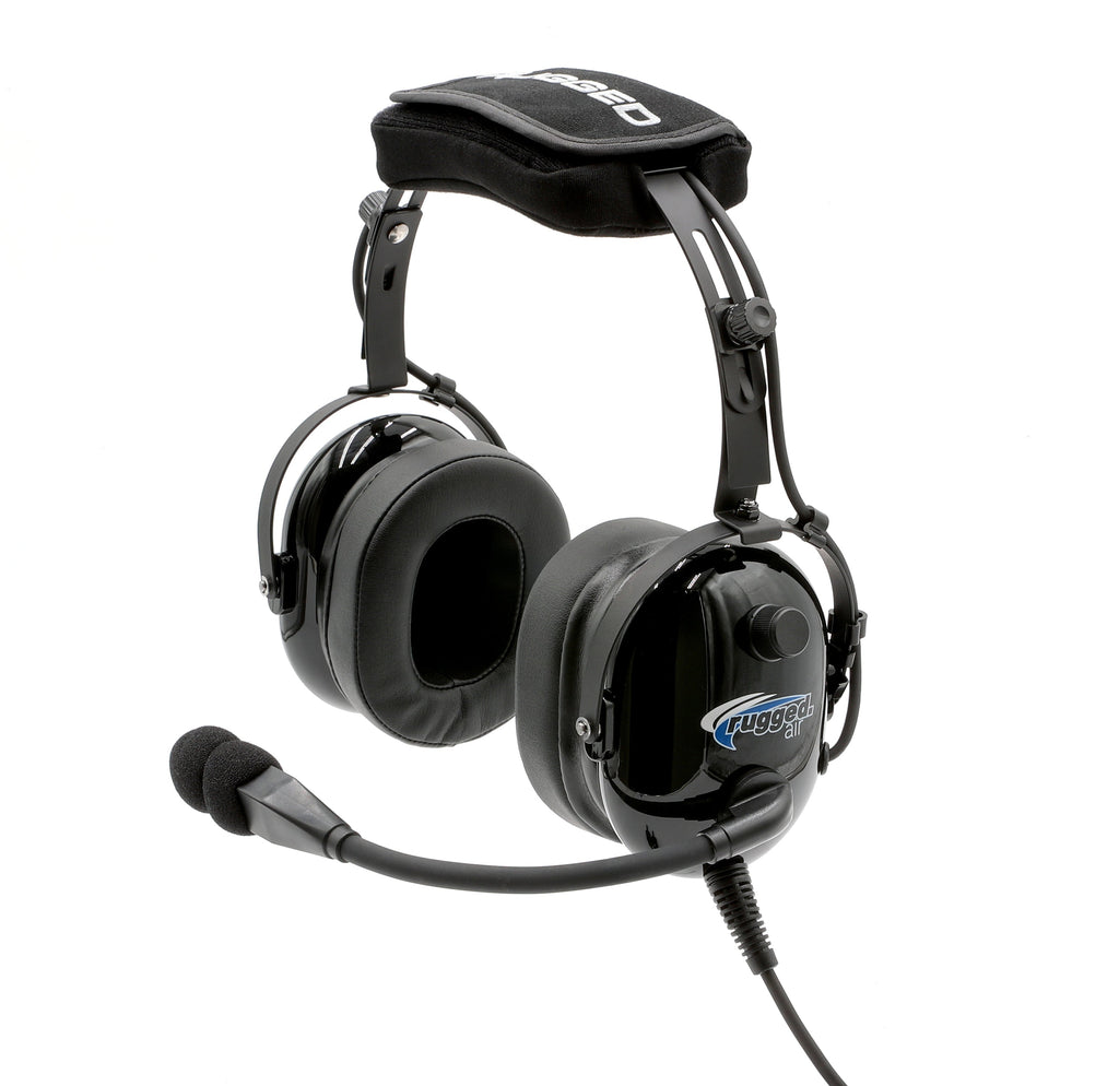 Rugged Air RA920 Ultimate Comfort General Aviation Pilot Headset with PTT