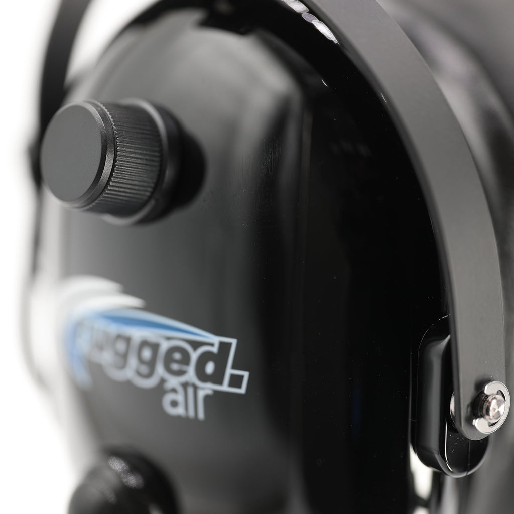Rugged Air RA920 Ultimate Comfort General Aviation Pilot Headset with PTT