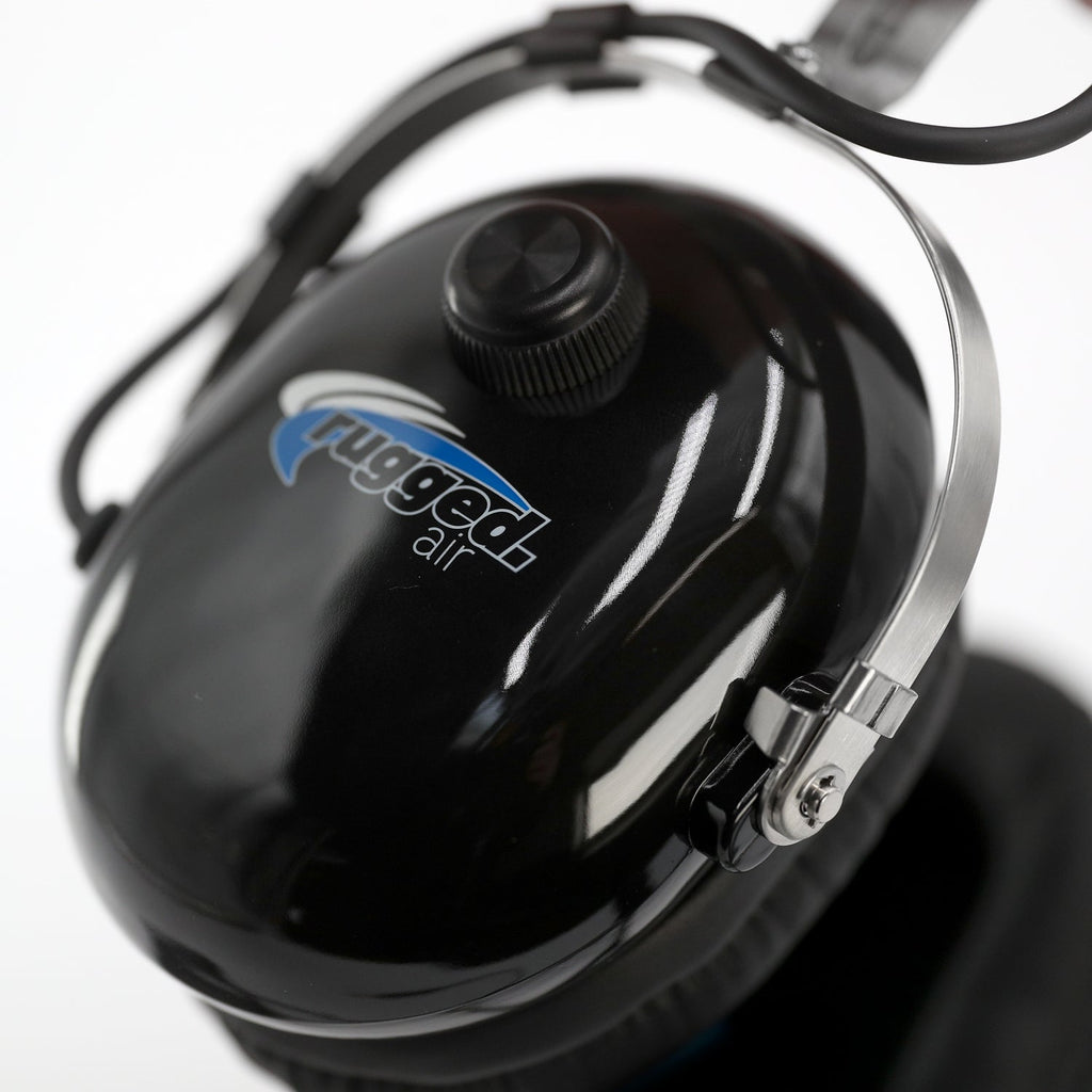 Rugged Air RA950 ANR Stereo General Aviation Pilot Headset