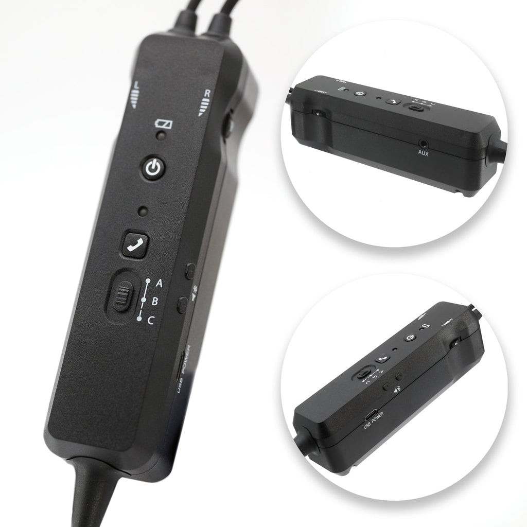 Rugged Air RA980 Bluetooth Cell Phone ANR General Aviation Pilot Headset