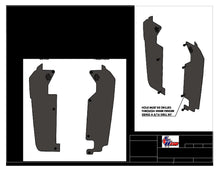 Load image into Gallery viewer, L&amp;W Fab Rear Inner Fender Mud Guard Polaris RZR Turbo R / Pro XP