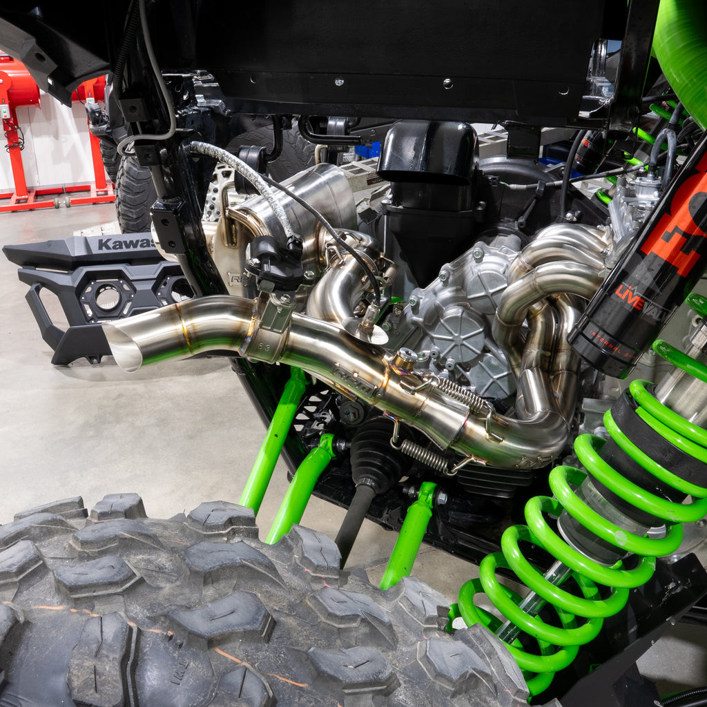 RPM SxS Kawasaki Teryx H2 2.5" Full Exhaust System with Chambered Muffler + Optional E-Valve