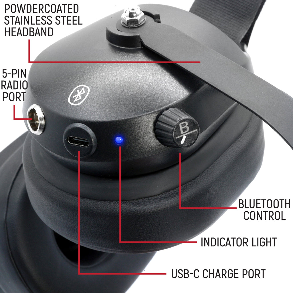 RW-H52 Bluetooth Headset for Cell Phones - 2-Way Radio Compatible