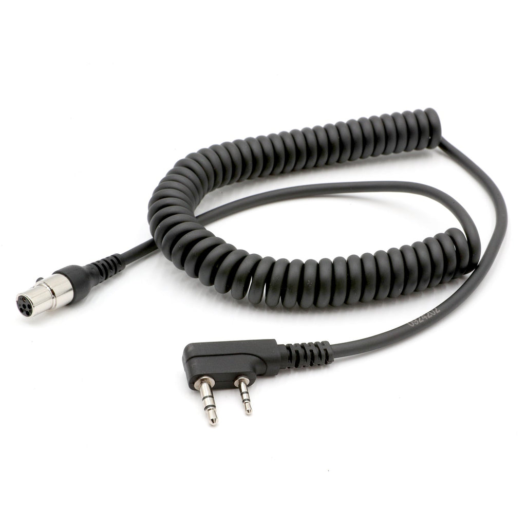 Rugged and Kenwood Handheld Radio - Headset Coil Cord