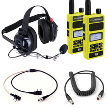 Load image into Gallery viewer, Crew Chief - H42 Spotter Headset and Rugged Handheld Radio Package