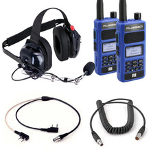 Load image into Gallery viewer, Crew Chief - H42 Spotter Headset and Rugged Handheld Radio Package