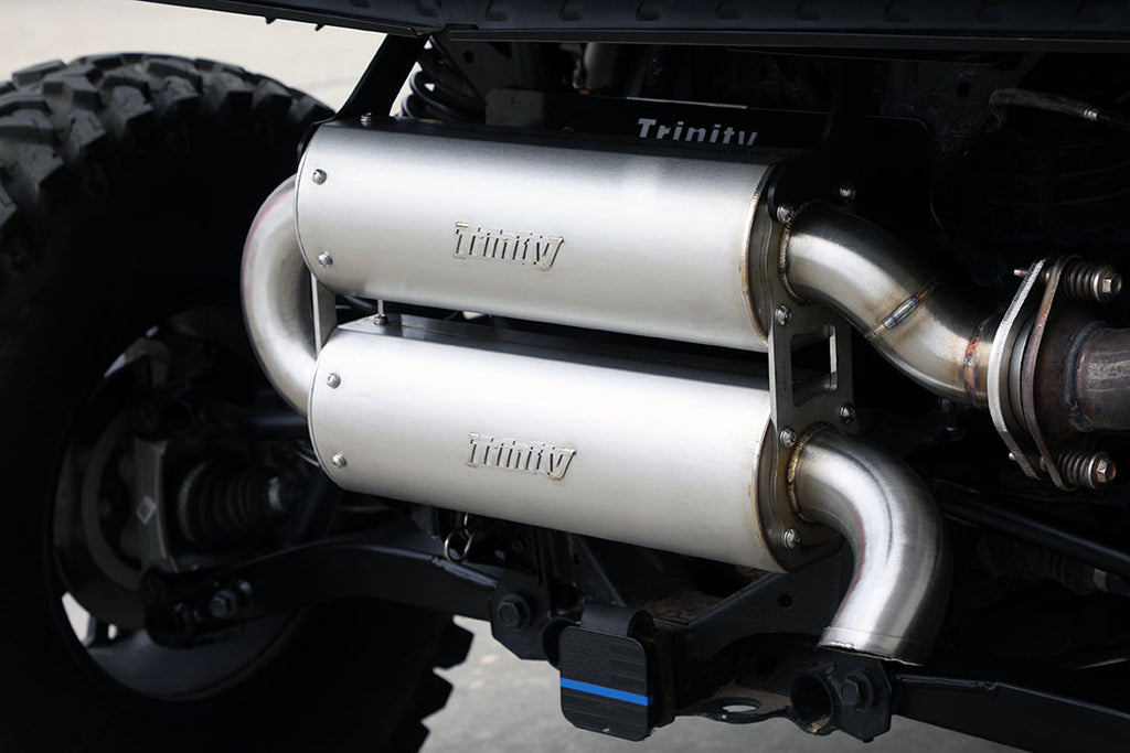 Trinity Racing Polaris Xpedition Dual Muffler Exhaust - Quiet Slip-On