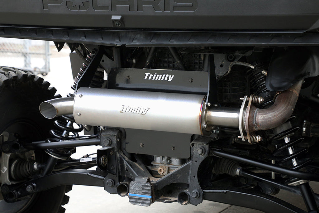 Trinity Racing Polaris Xpedition Exhaust - Single Slip-On