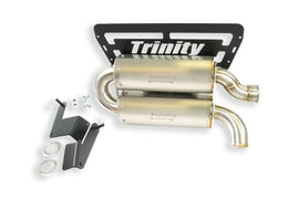Trinity Racing 2024+ RZR XP1000 Dual Quiet Muffler Slip-On (Single Outlet)