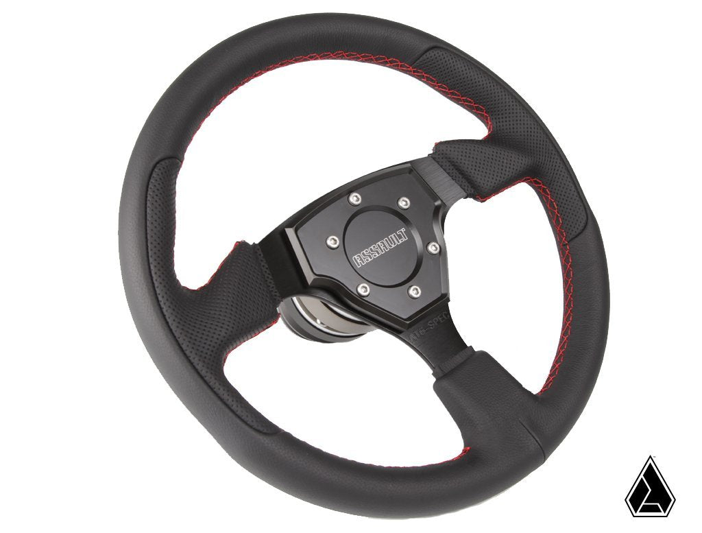 Assault Industries Tomahawk Steering Wheel with Genuine Leather (Universal)