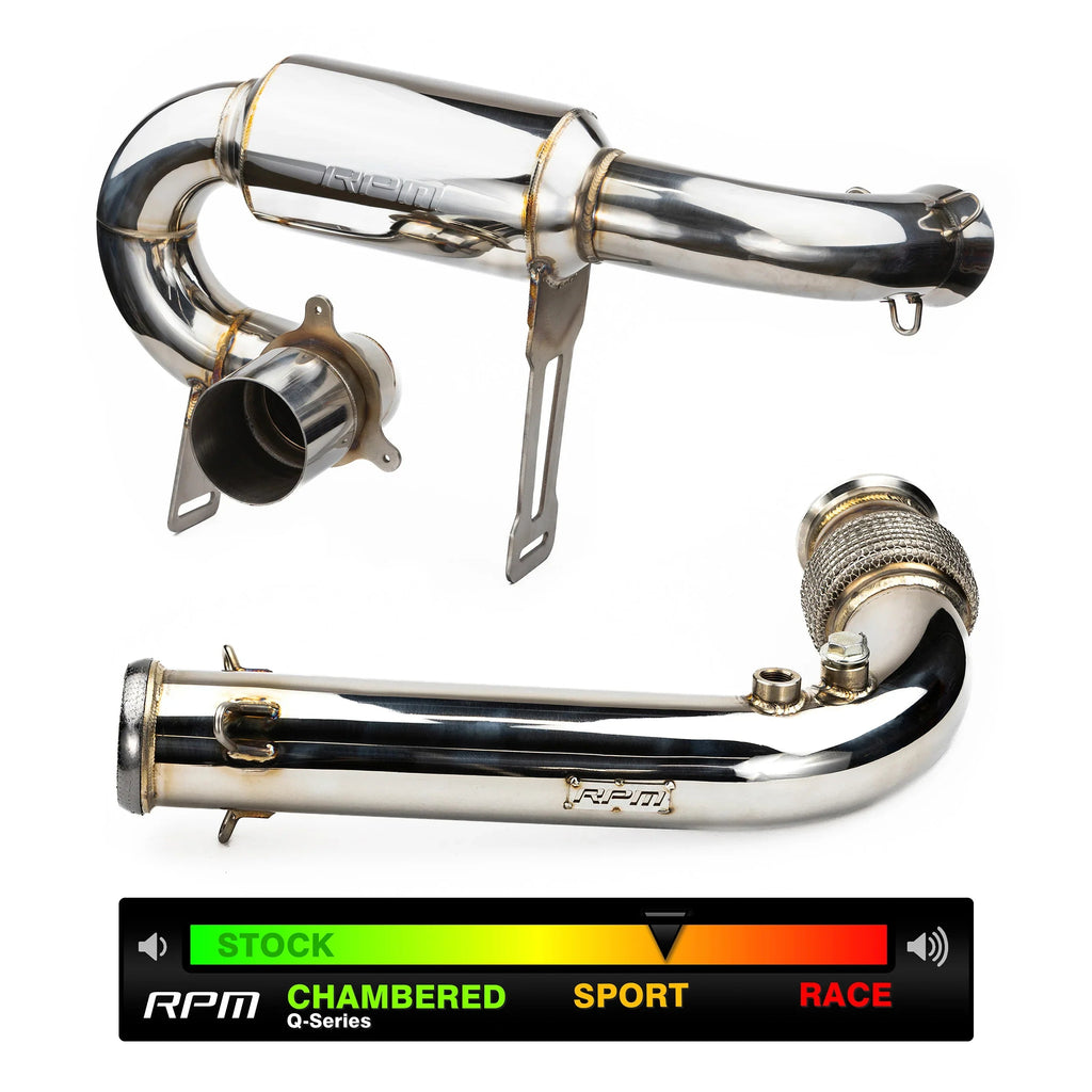 RPM X3 FULL 3" Exhaust Monster Core Muffler & Mid Pipe Can Am Maverick X3 Turbo, R, & RR 2017-2026