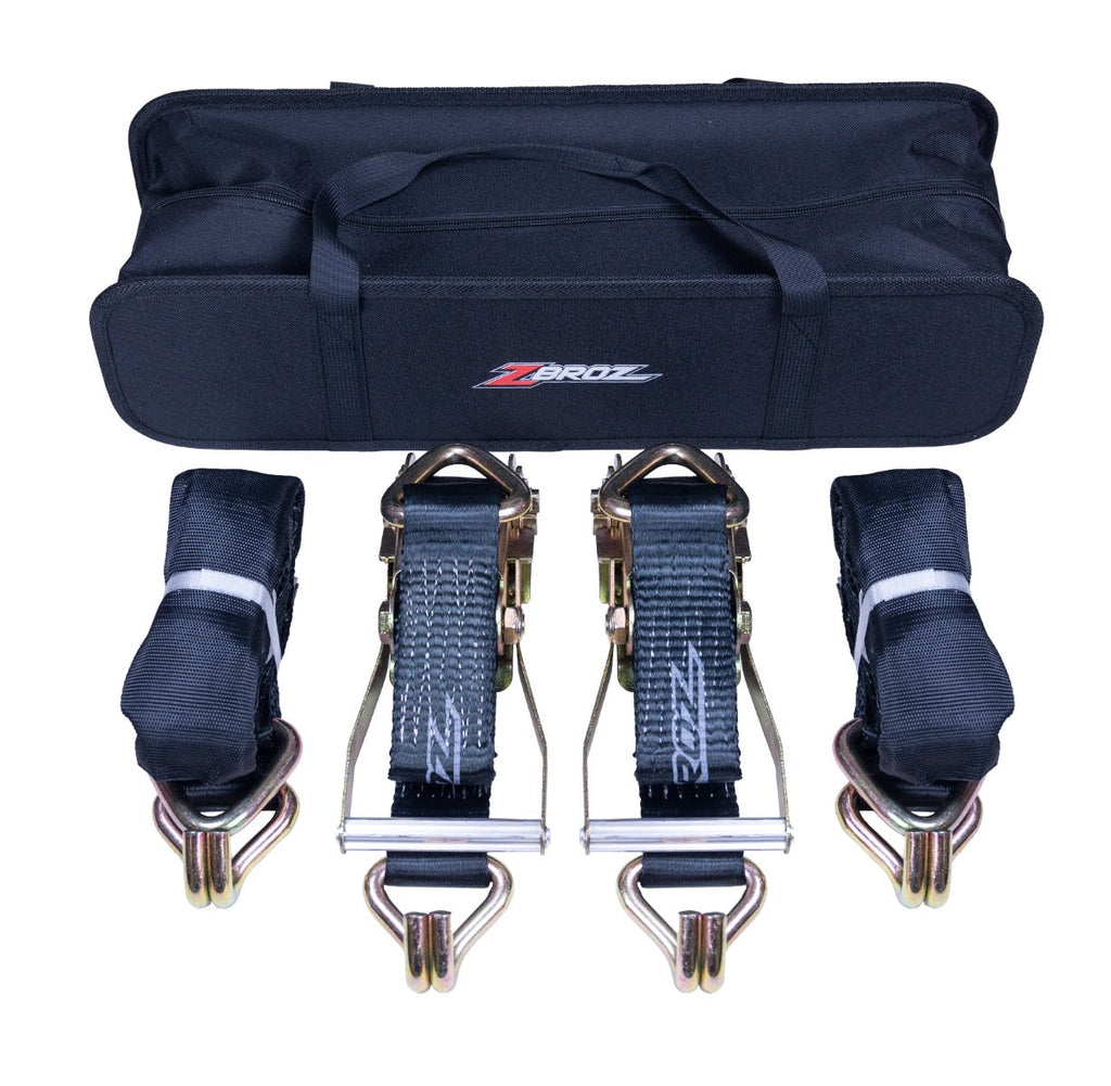 Zbroz Racing 2" Ratchet Straps With Storage BAG
