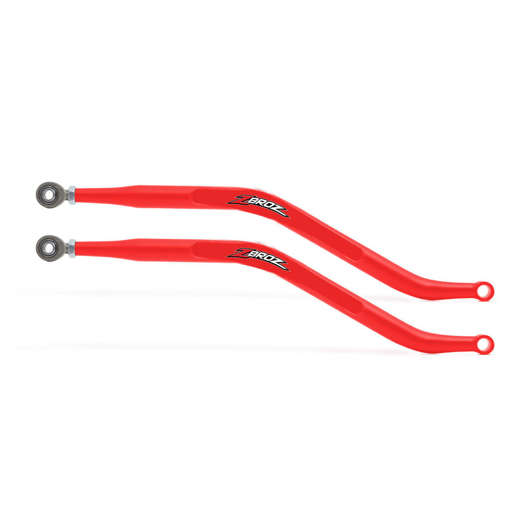 Zbroz Racing Polaris RZR Turbo S/Turbo S 4 HD Pro Max Lower Radius Rods Red