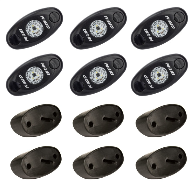 RIGID Industries Rock Light Kit- Blue (6 lights)