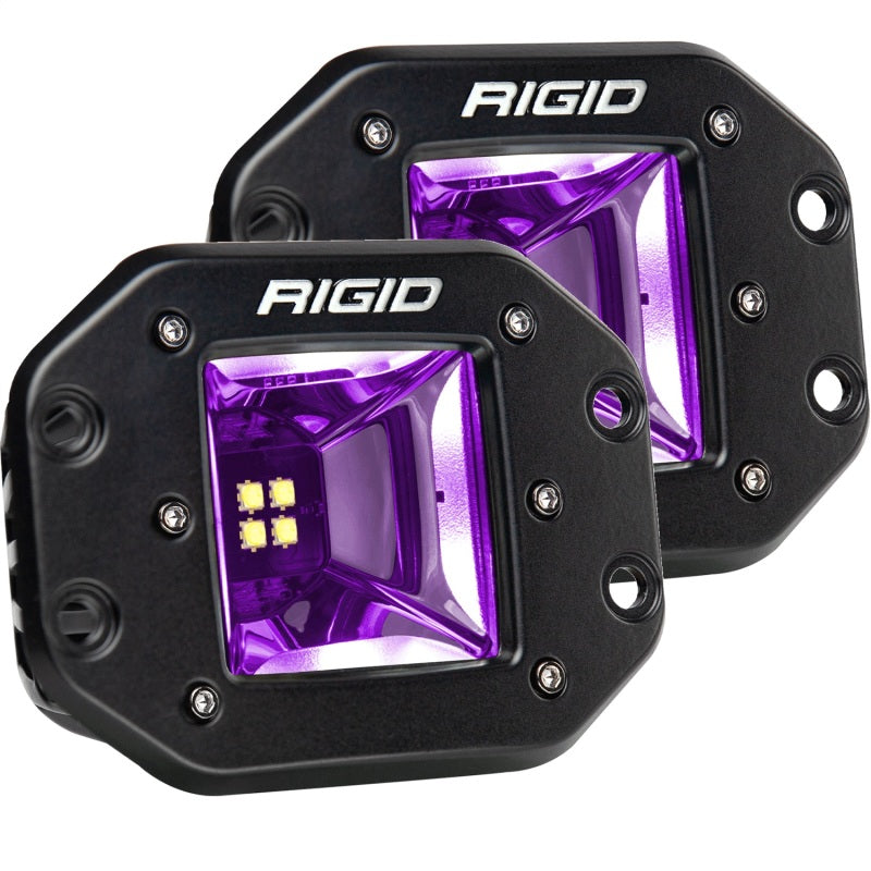 RIGID Industries Radiance+ Scene RGBW Flush Mount - Pair