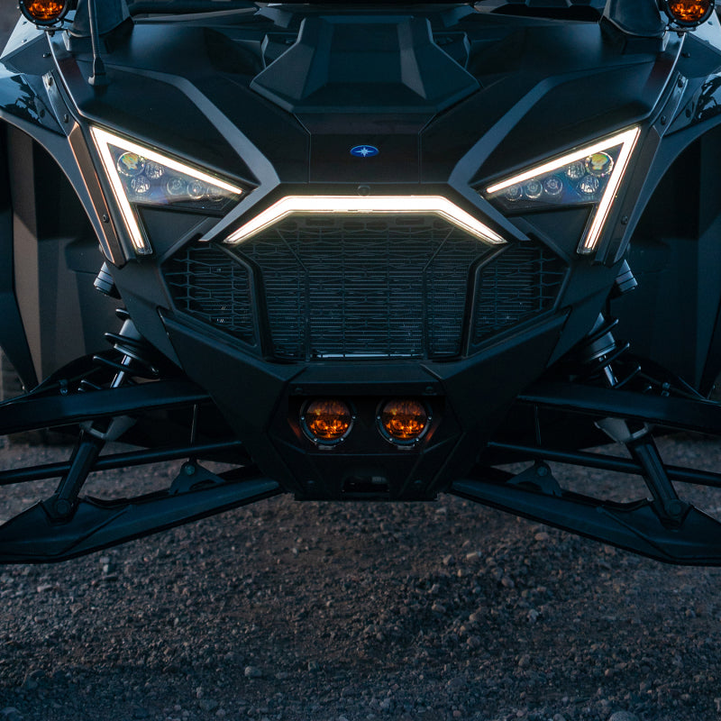 RIGID Industries 2017+ Polaris Pro R/Turbo R Revolve Amber PRO Grille Light Kit