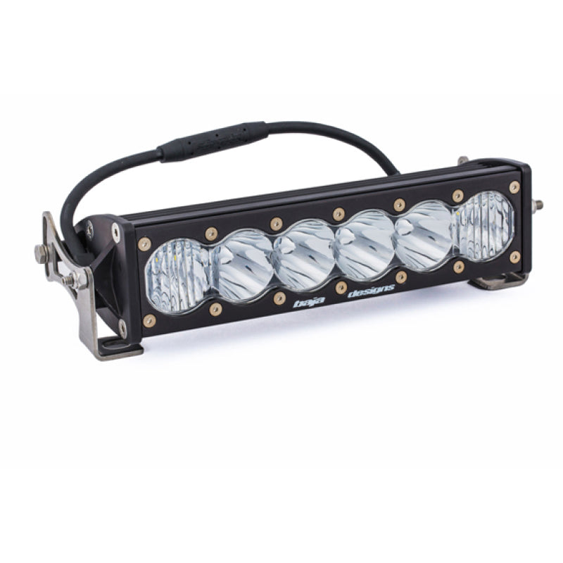 Baja Designs OnX6 10-inch driving combo LED light bar with durable housing and multiple high-intensity LEDs for offroad visibility.