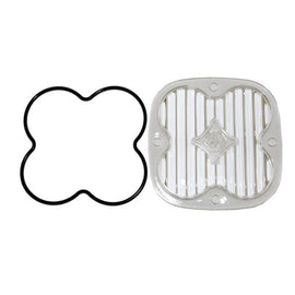 Baja Designs Squadron Pro/Sport Wide Cornering Lens Kit with lens cover and rubber gasket for offroad lighting upgrades.