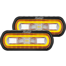Load image into Gallery viewer, RIGID Industries SR-L Series Surface Mount LED Spreader Pair w/ Amber Halo - Universal