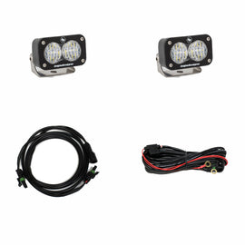 Baja Designs S2 Sport Reverse Kit for Toyota Tacoma 05+ and 4Runner 09+, featuring two LED lights and wiring harness.