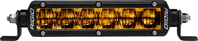 RIGID Industries 6in SR-Series Pro Dot / SAE Fog Lights (Pair) - Selective Yellow