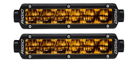 RIGID Industries 6in SR-Series Pro Dot / SAE Fog Lights (Pair) - Selective Yellow