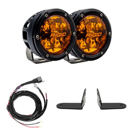 RIGID Industries 2017+ Polaris Pro R/Turbo R Revolve Amber PRO Grille Light Kit