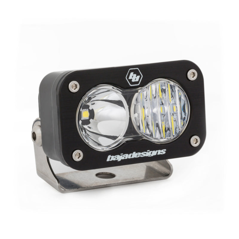 Baja Designs S2 Sport LED work light with clear lens, featuring a compact design and durable mounting bracket.
