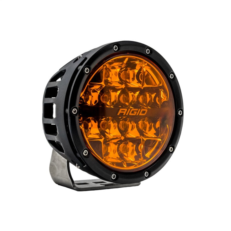 RIGID Industries 360-Series 6in SAE Fog w/ Amber PRO Lens - White (Pair)