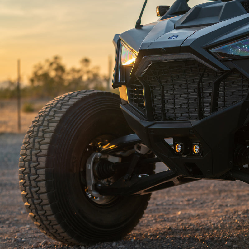 RIGID Industries 2017+ Polaris Pro R/Turbo R Revolve Grille Light Kit