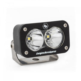 Baja Designs S2 Sport LED work light with dual lenses and mounting bracket for offroad and outdoor use.