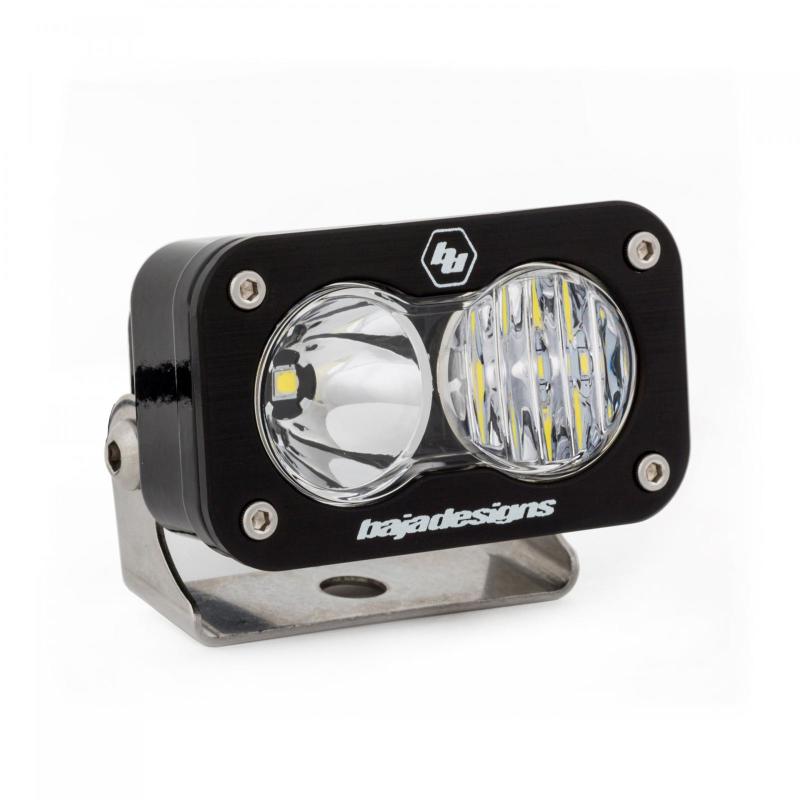 Baja Designs S2 Pro LED work light with clear lens and durable housing, designed for offroad and utility applications.