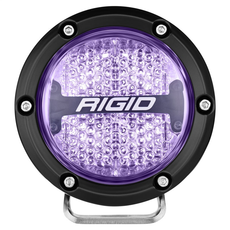 RIGID Industries 360-Series 4in LED Off-Road Diffused Beam - RGBW Backlight (Pair)