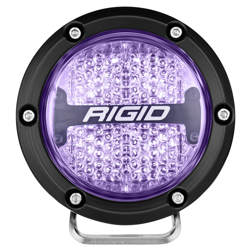 RIGID Industries 360-Series 4in LED Off-Road Diffused Beam - RGBW Backlight (Pair)