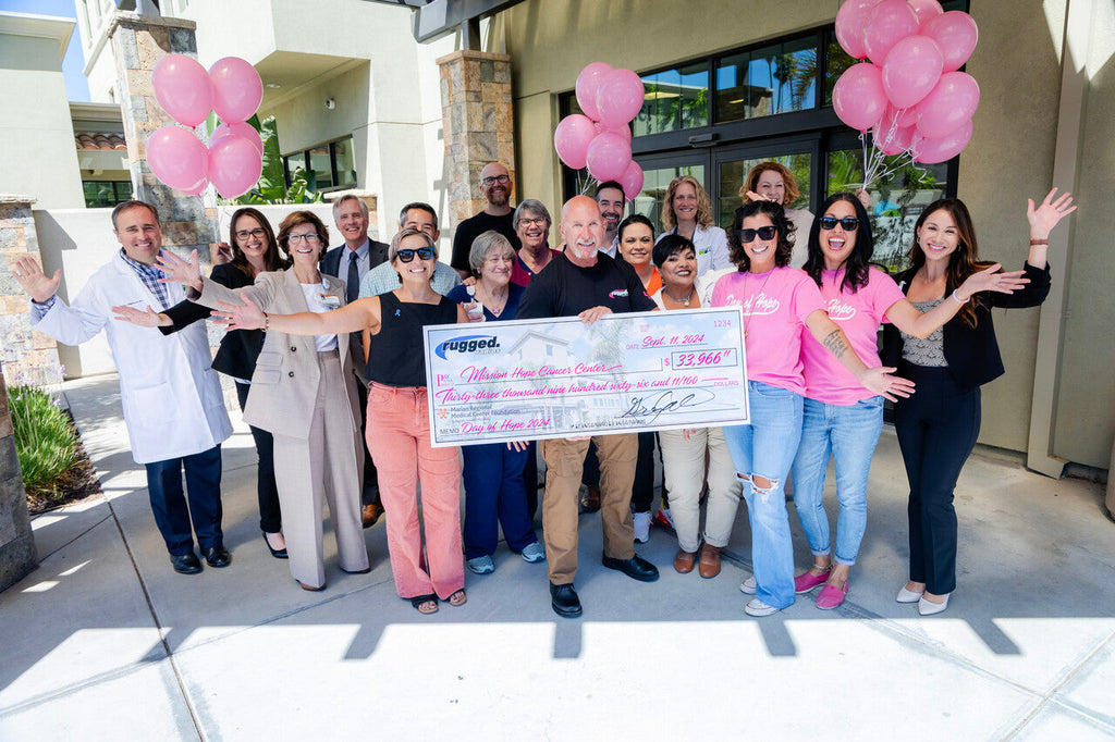 Radio Kit • Pink Rugged M1 RACE SERIES Waterproof Mobile Radio with Antenna • Digital and Analog