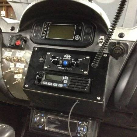 Universal Panel Mount Icom Radio and Intercom Bracket
