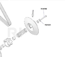 Load image into Gallery viewer, RPM RZR Pro R TITANIUM Secondary Bolt &amp; Washer 7519790 / 7557231: HEX FLANGE M10X1.5X90