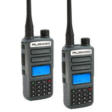 Load image into Gallery viewer, 2 PACK - Rugged GMR2 PLUS GMRS and FRS Two Way Handheld Radios - Grey