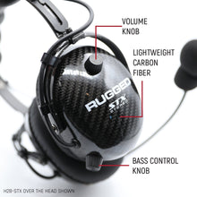 Load image into Gallery viewer, AlphaBass Carbon Fiber Stereo Headset with Bass Boost and Volume Control (OTH and BTH)