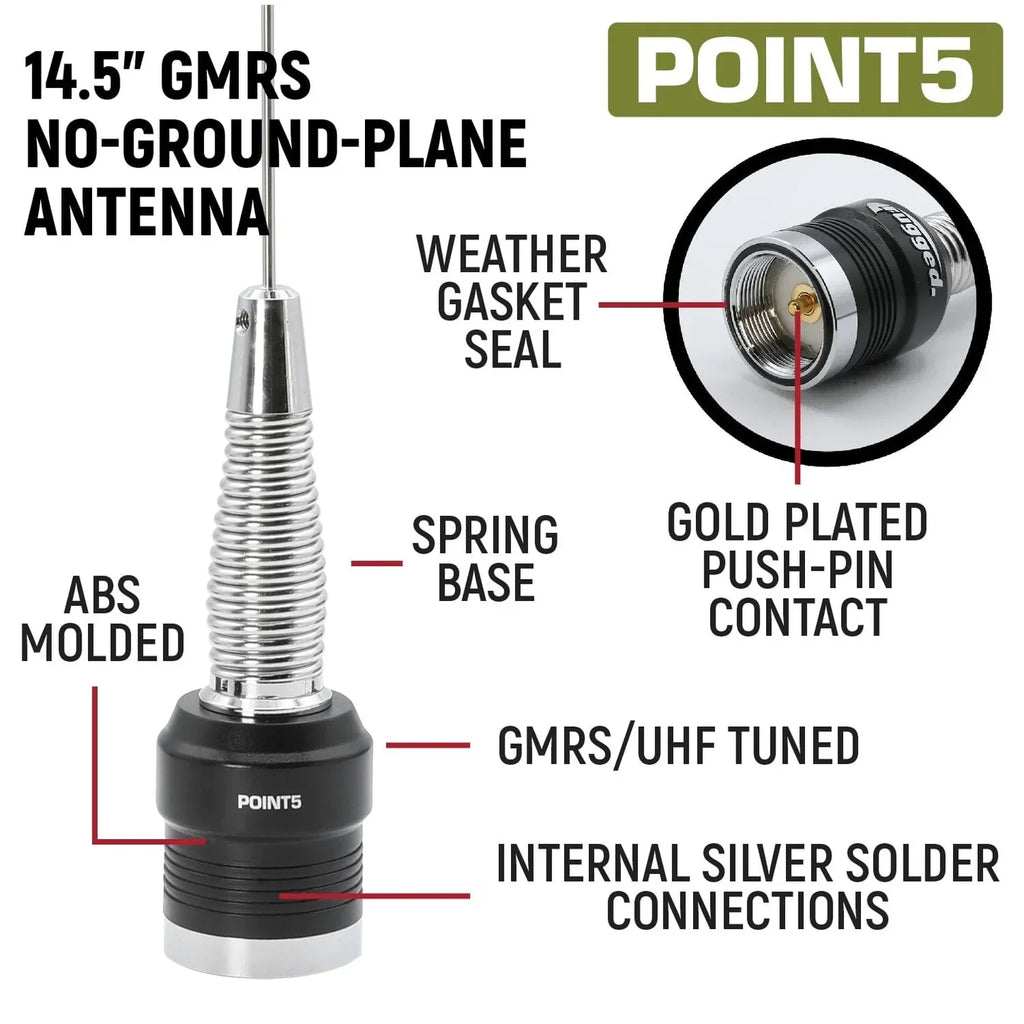 Radio Kit - Rambler G4 GMRS Mobile Radio with Antenna