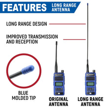 Load image into Gallery viewer, BUNDLE - Rugged R1 - Handheld Radio with Long Range Antenna and High Capacity Battery
