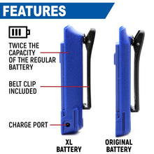 Load image into Gallery viewer, BUNDLE - Rugged R1 - Handheld Radio with Long Range Antenna and High Capacity Battery